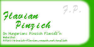 flavian pinzich business card